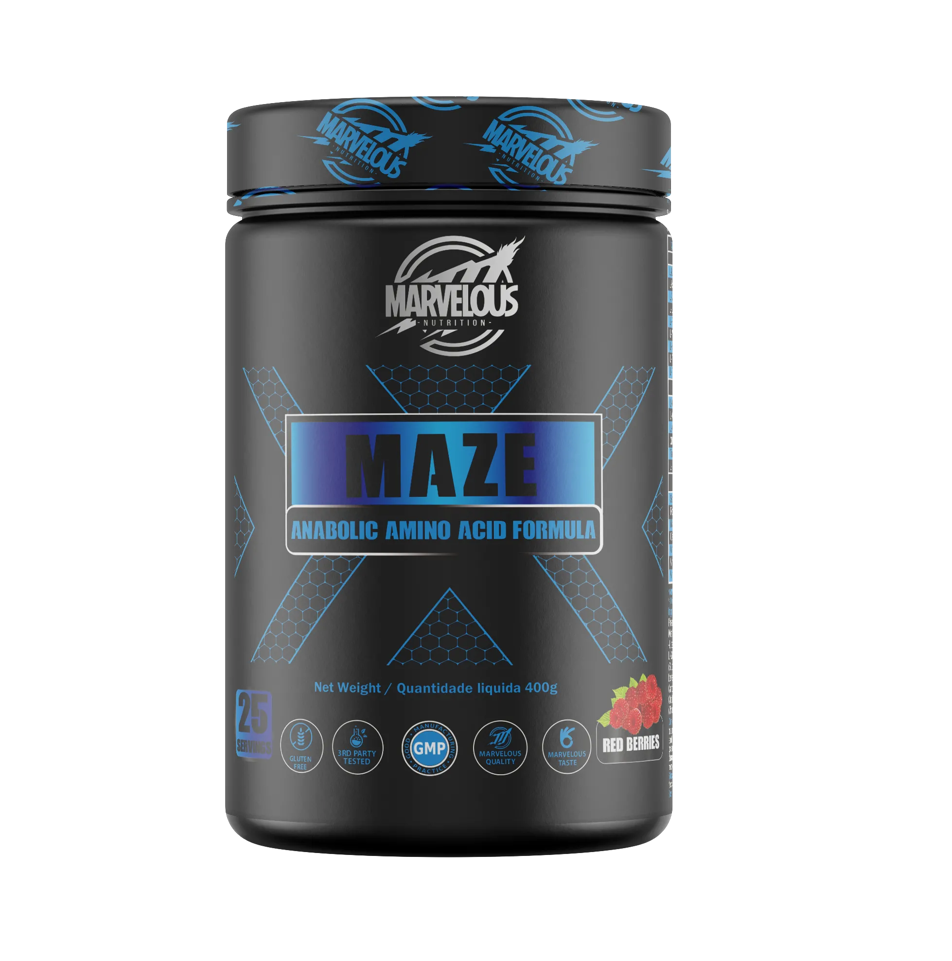 Marvelous Nutrition MAZE - Anabolic Amino Acid Formula - Red Berries