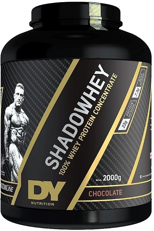 دي واي نيوتريشن (DY Nutrition) - شادو واي (Shadowhey) - بروتين مصل اللبن المركز 100% - نكهة الشوكولاتة - 2000 جرام