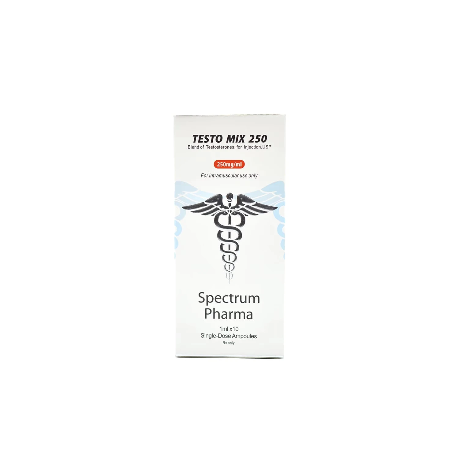 سبكتروم فارما (Spectrum Pharma) - تيستو ميكس 250 (مزيج التستوستيرون) - 250 مجم/مل - 10 أمبولات × 1 مل