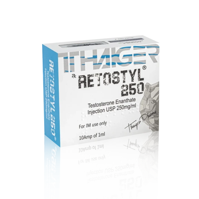 تايجر فارما (Thaiger Pharma) - ريتوستيل 250 (تستوستيرون إينانثات للحقن) - 250 مجم/مل - 10 أمبولات × 1 مل