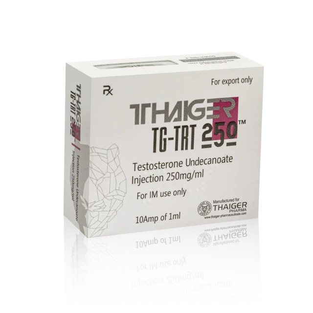 تايجر فارما (Thaiger Pharma) - تي جي - تي ار تي 250 (تستوستيرون أونديكانوات للحقن) - 250 مجم/مل - 10 أمبولات × 1 مل