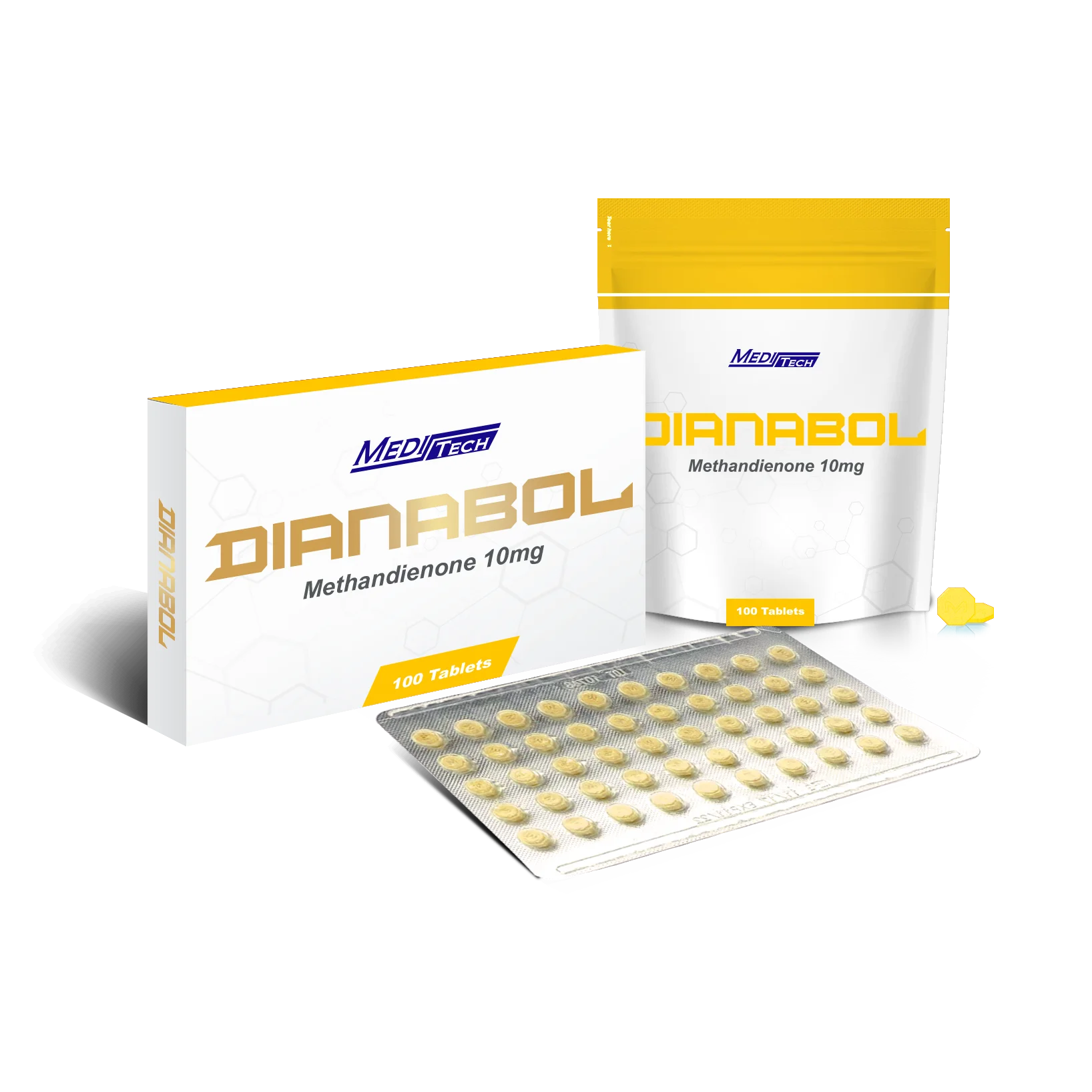 Meditech - Dianabol (Methandienone) - 10mg - 100 Tablets