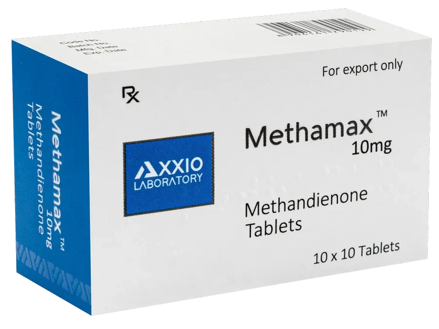 Axxio Laboratory - Methamax (Methandienone) - 10mg - 100 Tablets (10 x 10 Tablets)