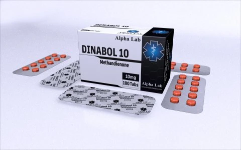 Alpha Lab - DINABOL 10 (Methandienone / Dianabol) - 10mg - 100 Tablets
