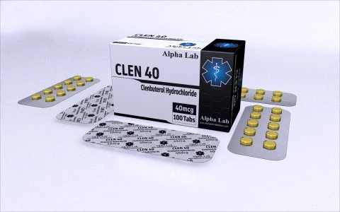 Alpha Lab - CLEN 40 (Clenbuterol Hydrochloride) - 40mcg - 100 Tablets