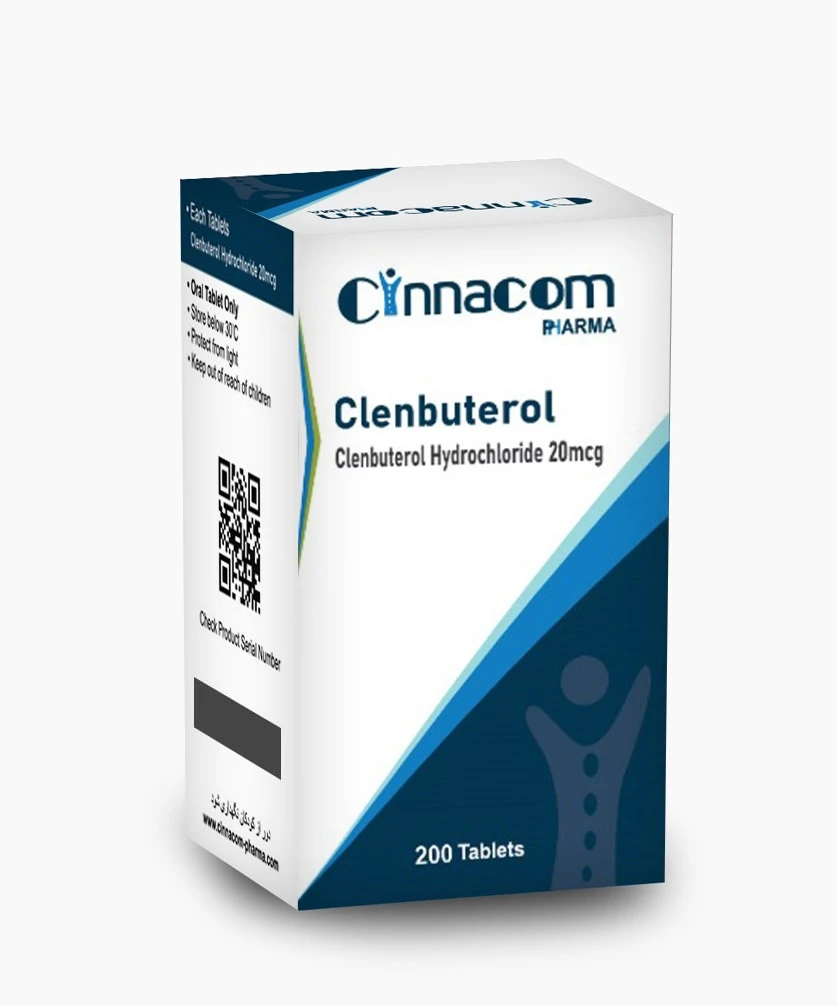 Cinnacom Pharma - Clenbuterol (Clenbuterol Hydrochloride) - 20mcg - 200 Tablets